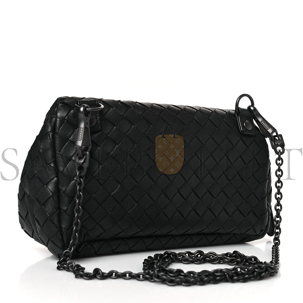 bo*te*ga Ve*ne*ta nappa intrecciato small messenger bag light grey (20*12*6cm)